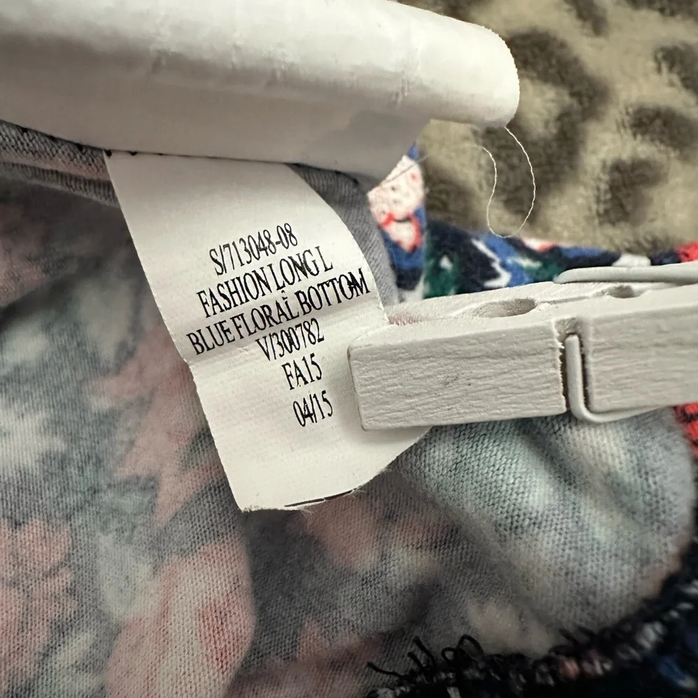 Old Navy Floral Long Leggings in Blue Floral Size Large 10 12